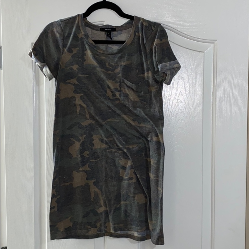 Camo small dress /extra long shirt